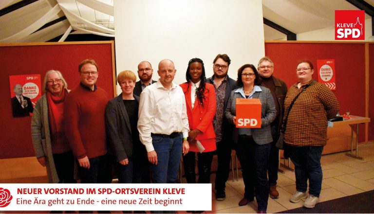 Eine Ära geht zu Ende – eine neue Zeit beginnt: Neuer Vorstand im SPD-Ortsverein Kleve