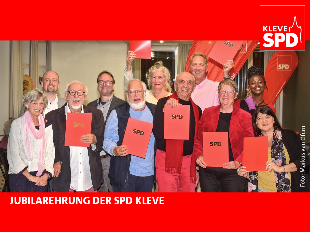 Von ABBA bis Willy Brandt: Jubilarehrung bei der SPD Kleve