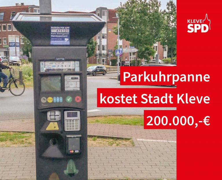Parkgebühren- Parkuhrpanne kostet die Stadt Kleve 200.000 Euro