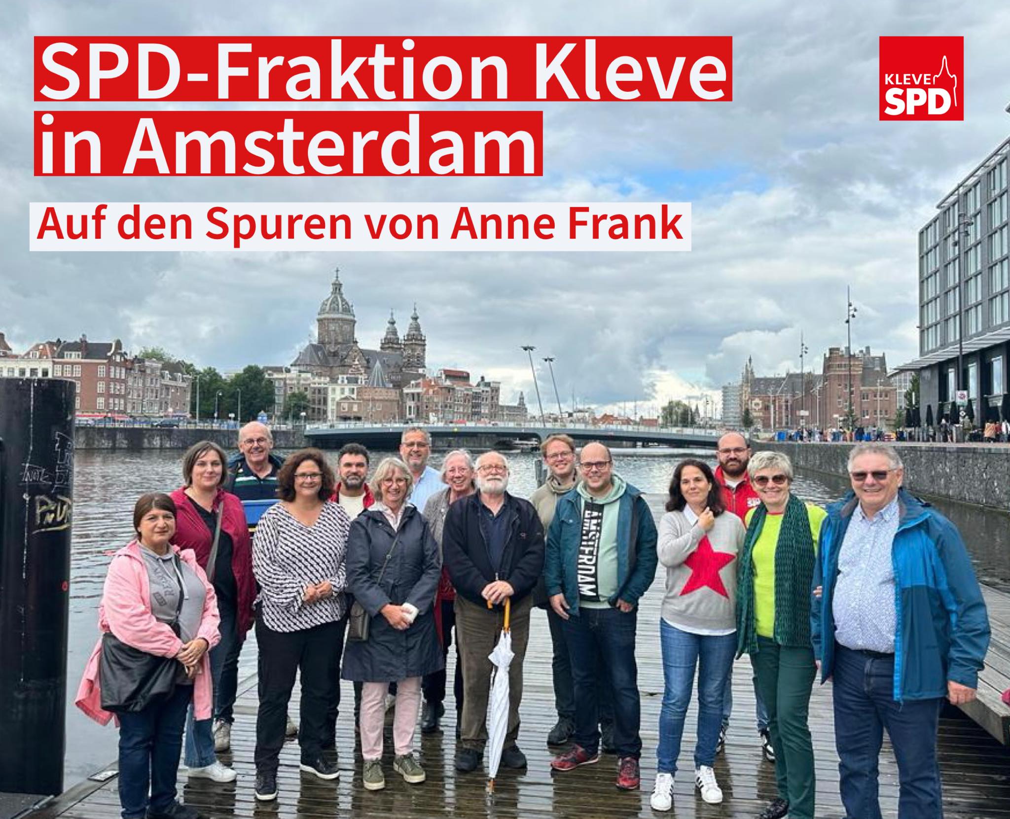 SPD-Fraktion Kleve auf den Spuren von Anne Frank