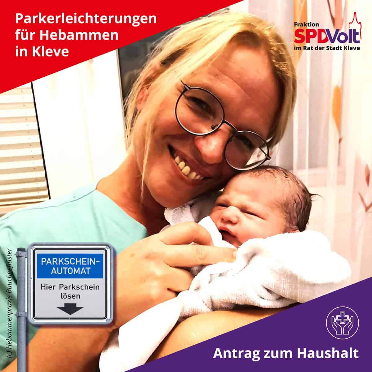 Parkerleichterungen für Hebammen © Hebammenpraxis Bauchgeflüster