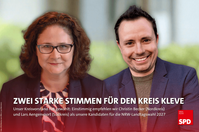 Zwei starke Stimmen für den Kreis Kleve: Christin Becker und Lard Aengenvoort