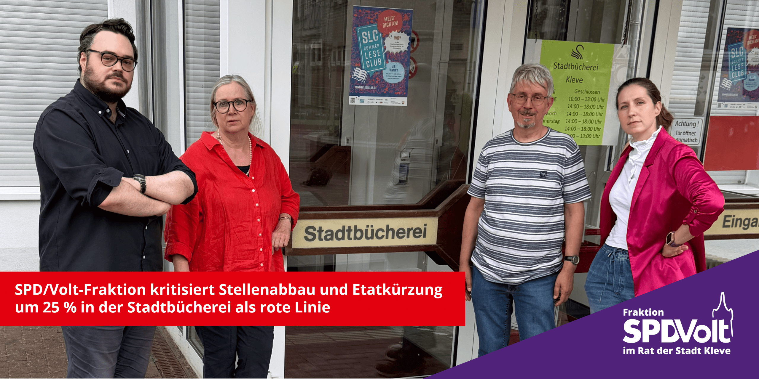 Geplanter Stellenabbau und Etatkürzung bei der Stadtbücherei